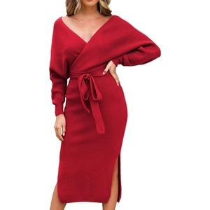 🌹 Red-Midi dress 🌹